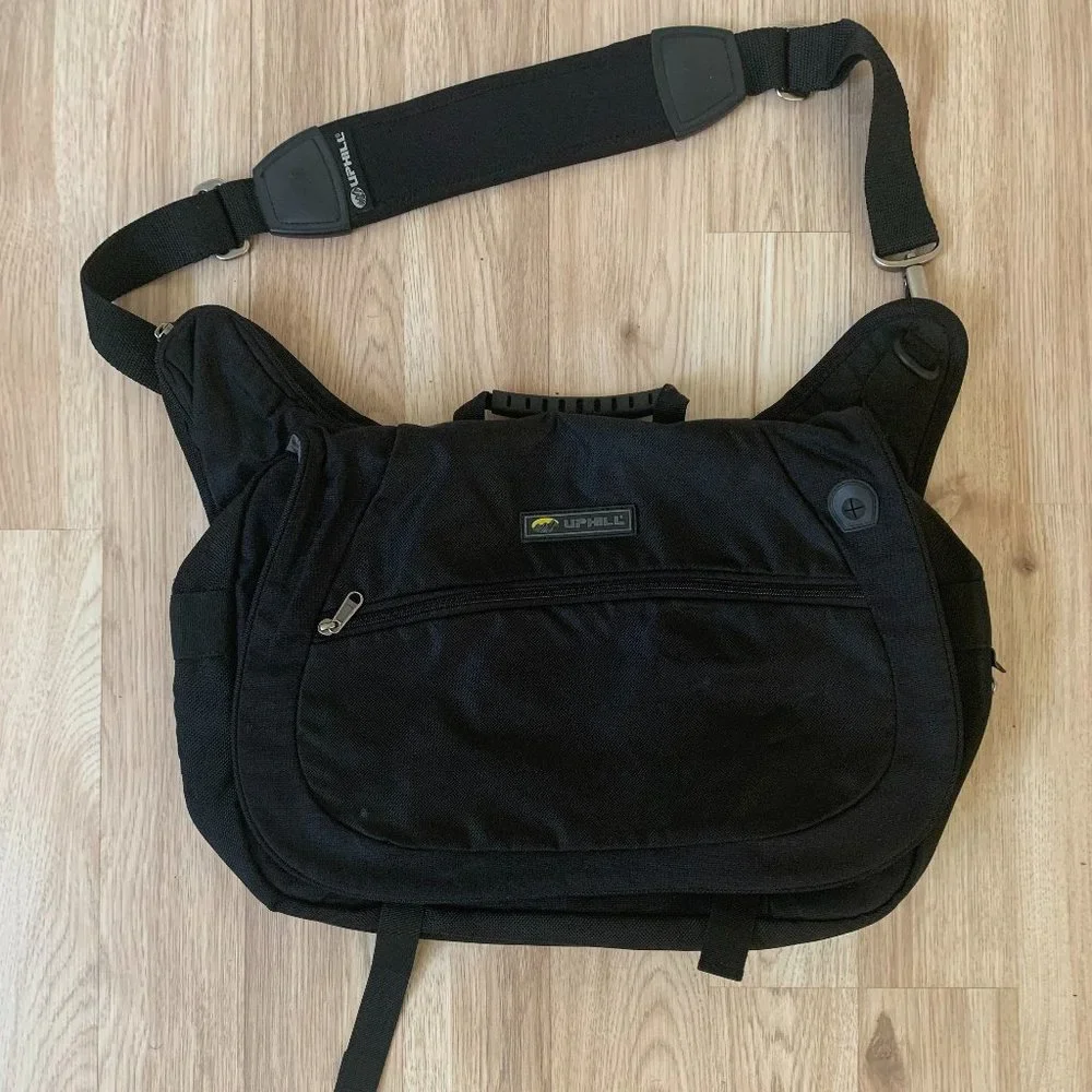 Uphill Black Laptop Bag